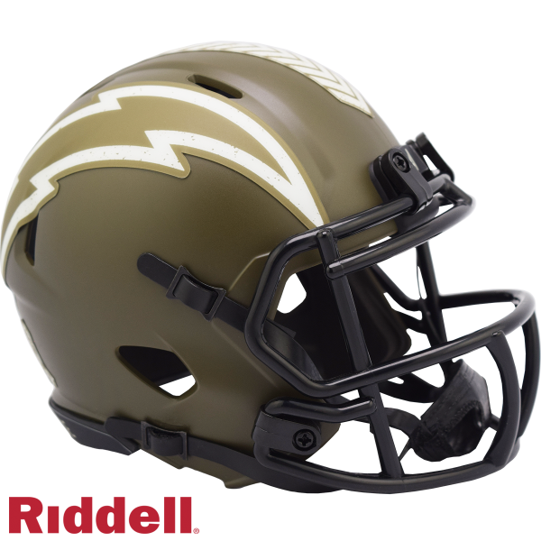 Los Angeles Chargers Riddell Salute To Service Geschwindigkeit Mini-Helm