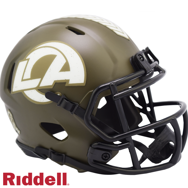 Los Angeles Rams Riddell Salute To Service Speed Mini Hjälm