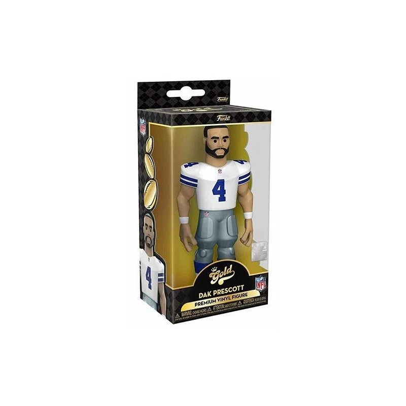 NFL Cowboys Dak Prescott (Home Uniform) 5-Inch Vinyl Gold Figure