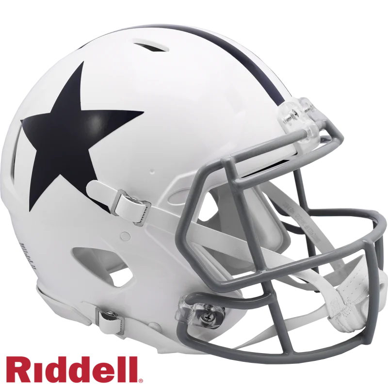 Dallas Cowboys Alternate White On-Field Riddell SPEED Full Size Replica  Football Helmet