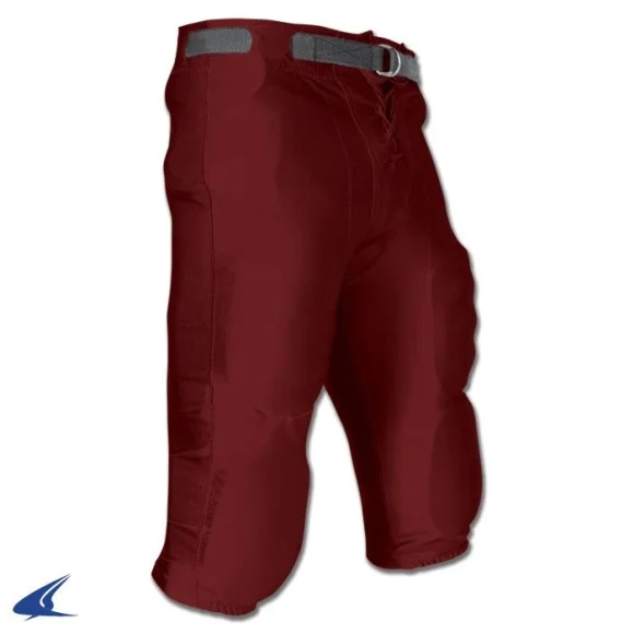 Pantalones de cintura ranurada Granate