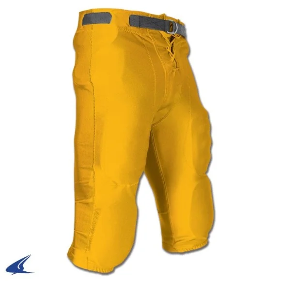 Pantalon à taille fendue jaune