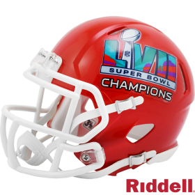 Kansas City Chiefs Super Bowl 57 Champions Mini Helm Linke Seite