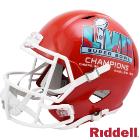 Kansas City Chiefs Super Bowl 57 Champions Replica Helm Linke Seite