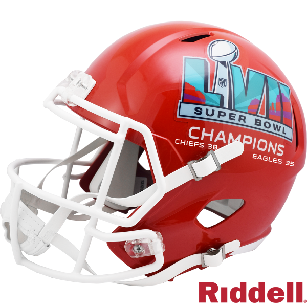 Kansas City Chiefs Super Bowl 57 Champions Replica helmet Left Side