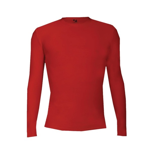 Camiseta de manga larga Pro Compression Roja