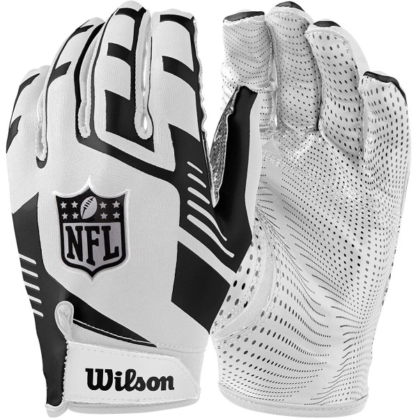 Wilson NFL Stretch Fit Receiver-handsker Hvid