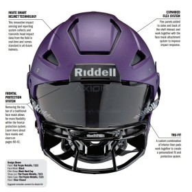 Minnesota Vikings Helmet Riddell Authentic Full Size SpeedFlex Style