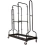 Carrello per spallacci e caschi vuoto