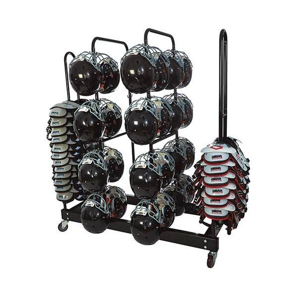 Shoulder Pad and Helmet Cart