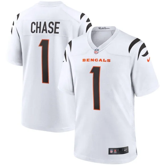 Cincinnati Bengals - Maglia da gioco Nike - Ja'Marr Chase Bianco