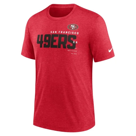 Camiseta Triblend Nike San Francisco 49ers Rojo