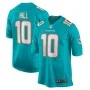 Camiseta de Juego Nike Miami Dolphins Home - Tyreek Hill - Delantera y Espalda- Aqua