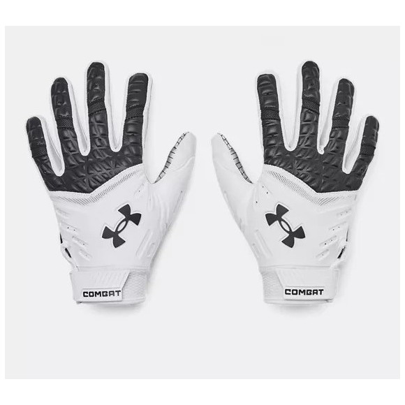 Under Armour Combat Lineman Gloves Blanc