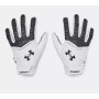 Under Armour Combat Lineman Gloves Blanc