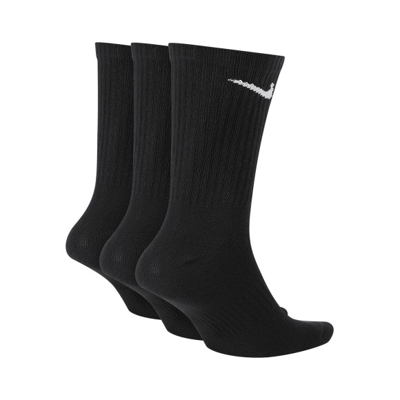 Calcetines Nike Dri-Fit Crew 3 unidades Talón Negro