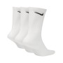 Calcetines Nike Dri-Fit Crew 3 unidades Talón Blanco