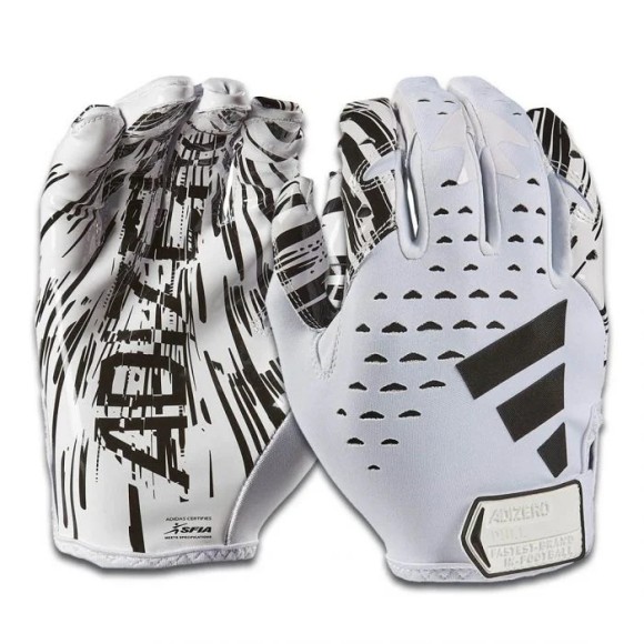 Adidas Adizero 13 Receiver Gloves Blanc