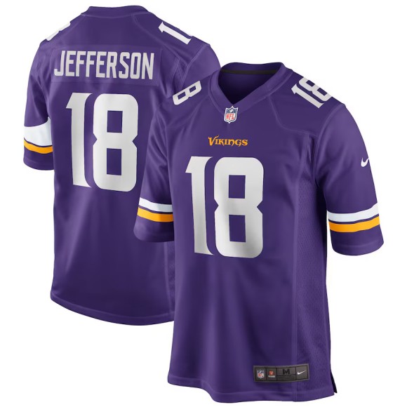 Camiseta de Juego Nike de los Minnesota Vikings - Justin Jefferson