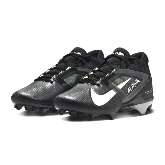 Black and white 'football cleats best sale