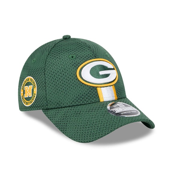 Berretto Green Bay Packers New Era Stretch Snap 9Forty 2024