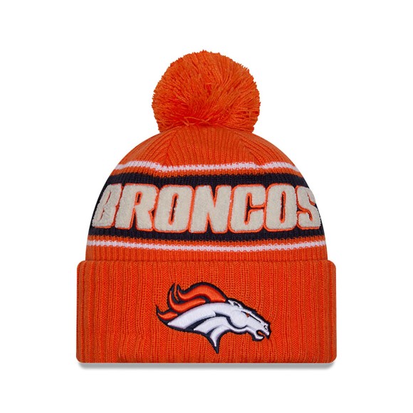 Denver Broncos New Era 2024 Sideline Sport Knit Front