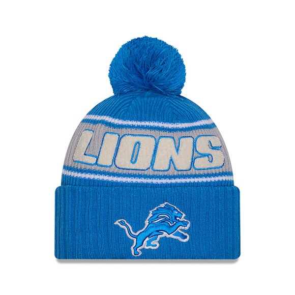 Detroit Lions New Era 2024 Sideline Sport Knit Front