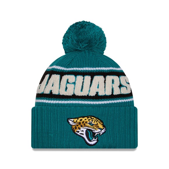 Jacksonville Jaguars New Era 2024 Sideline Sport Knit Front