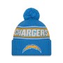 Los Angeles Chargers New Era 2024 Sideline Sport Knit Front