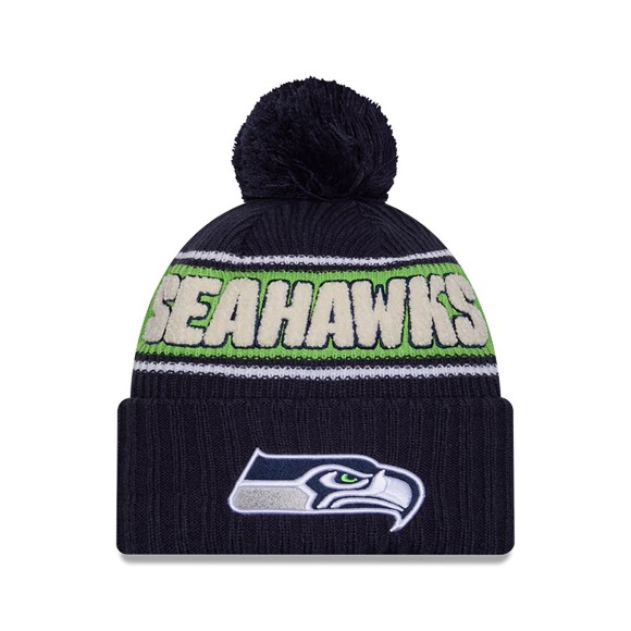 Seattle Seahawks New Era 2024 Sideline Sport Knit Front