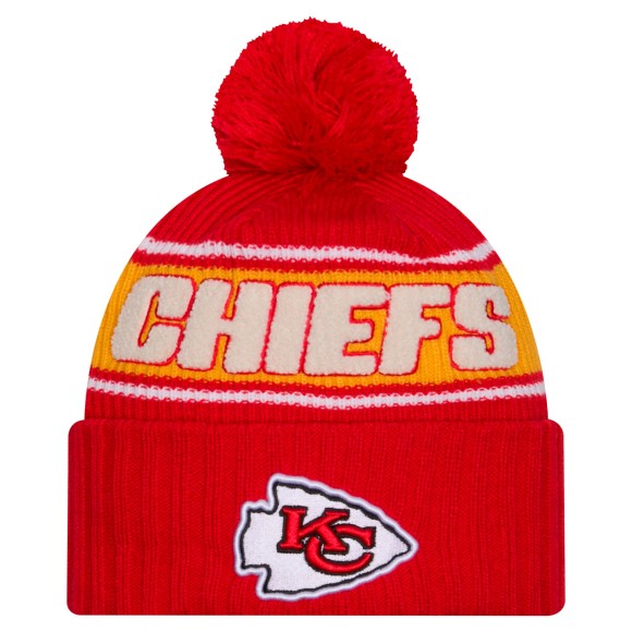 Kansas City Chiefs New Era 2024 Sideline Sport Knit Front