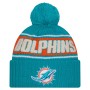 Miami Dolphins New Era 2024 Sideline Sport Knit Front