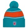 Miami Dolphins New Era 2024 Sideline Sport Knit Back