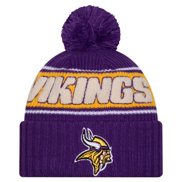 Minnesota Vikings New Era 2024 Sideline Sport Knit Front