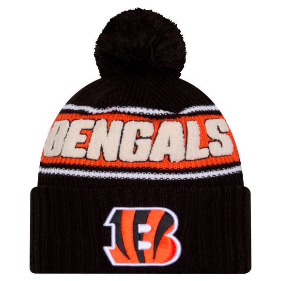 Cincinnati Bengals New Era 2024 Sideline Sport Knit Front