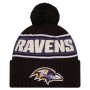 Baltimore Ravens New Era 2024 Sideline Sport Knit Front