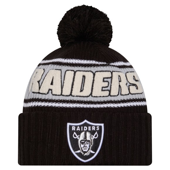 Las Vegas Raiders New Era 2024 Sideline Sport Knit Front