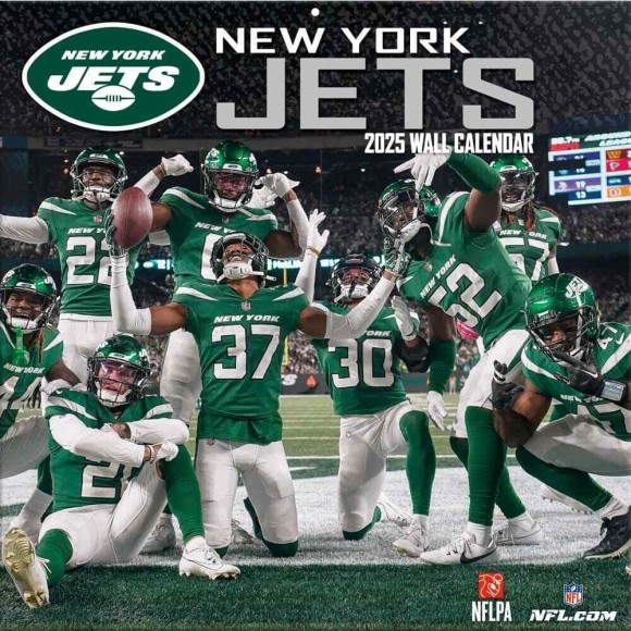 New York Jets 2025 12"x12" Wall Calendar Front