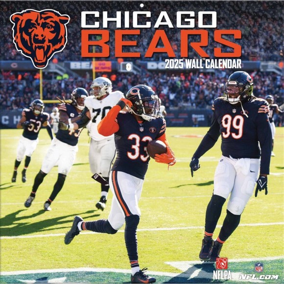 Chicago Bears 2025 12"x12" Wall Calendar Front