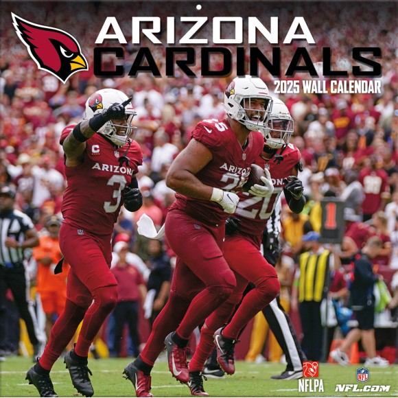 Arizona Cardinals 2025 12"x12" Wall Calendar Front