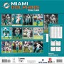 Miami Dolphins 2025 12"x12" Wall Calendar Back