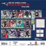 New England Patriots 2025 12"x12" Wall Calendar back