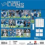 Detroit Lions 2025 12"x12" Wall Calendar Back