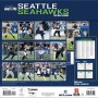 Seattle Seahawks 2025 12"x12" Wall Calendar Back