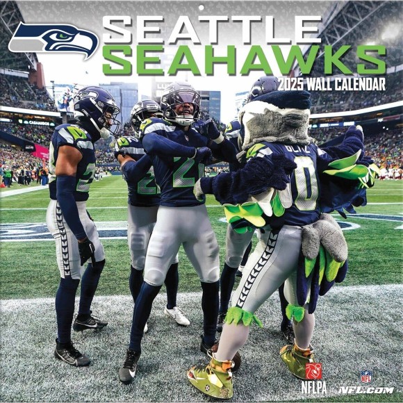 Seattle Seahawks 2025 12"x12" Wall Calendar Front