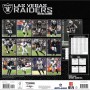 Las Vegas Raiders 2025 12"x12" Wall Calendar Back