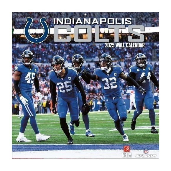 Indianapolis Colts 2025 12"x12" Wall Calendar Front