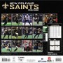 New Orleans Saints 2025 12"x12" Wall Calendar Back