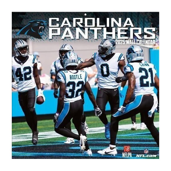 Carolina Panthers 2025 12"x12" Wall Calendar