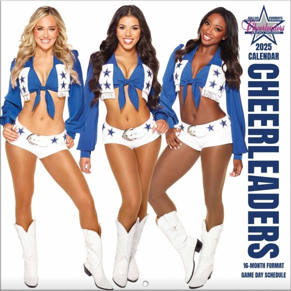 Dallas Cowboys Cheerleaders 2025 12"x12" Wall Calendar Front